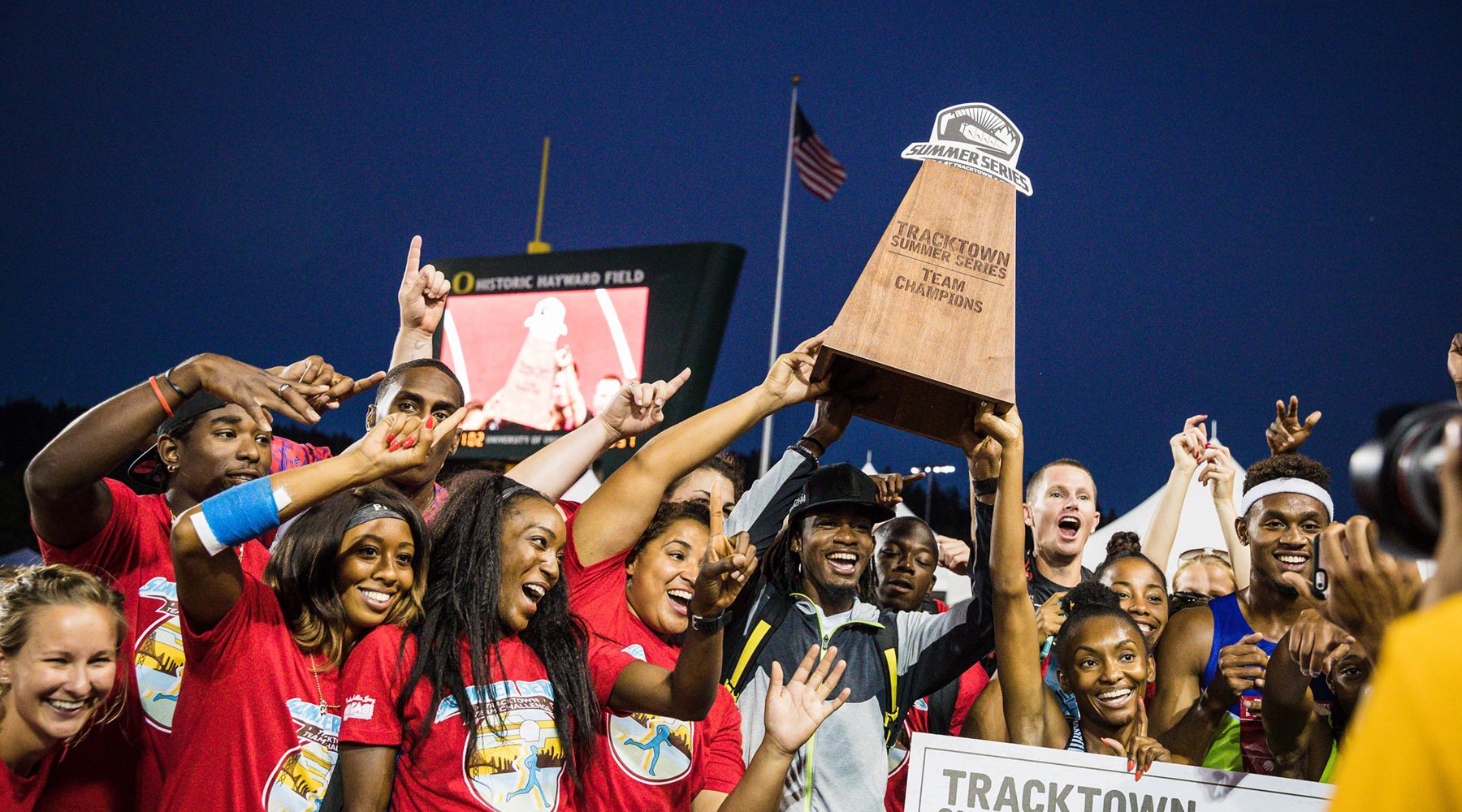 TrackTown Summer Series Champions trophy by AHM