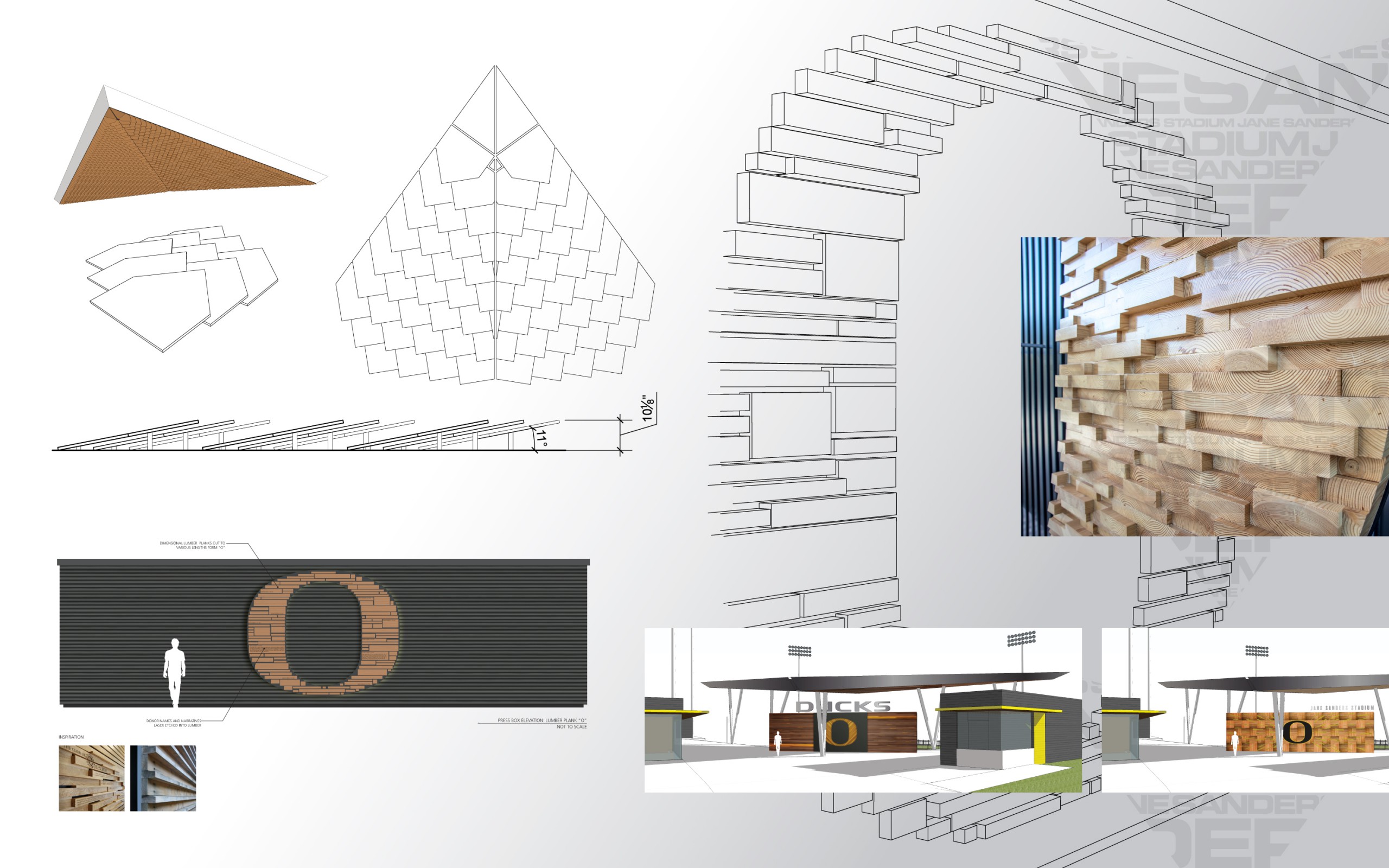 Jane Sanders Stadium Environmental Design Concept Collage