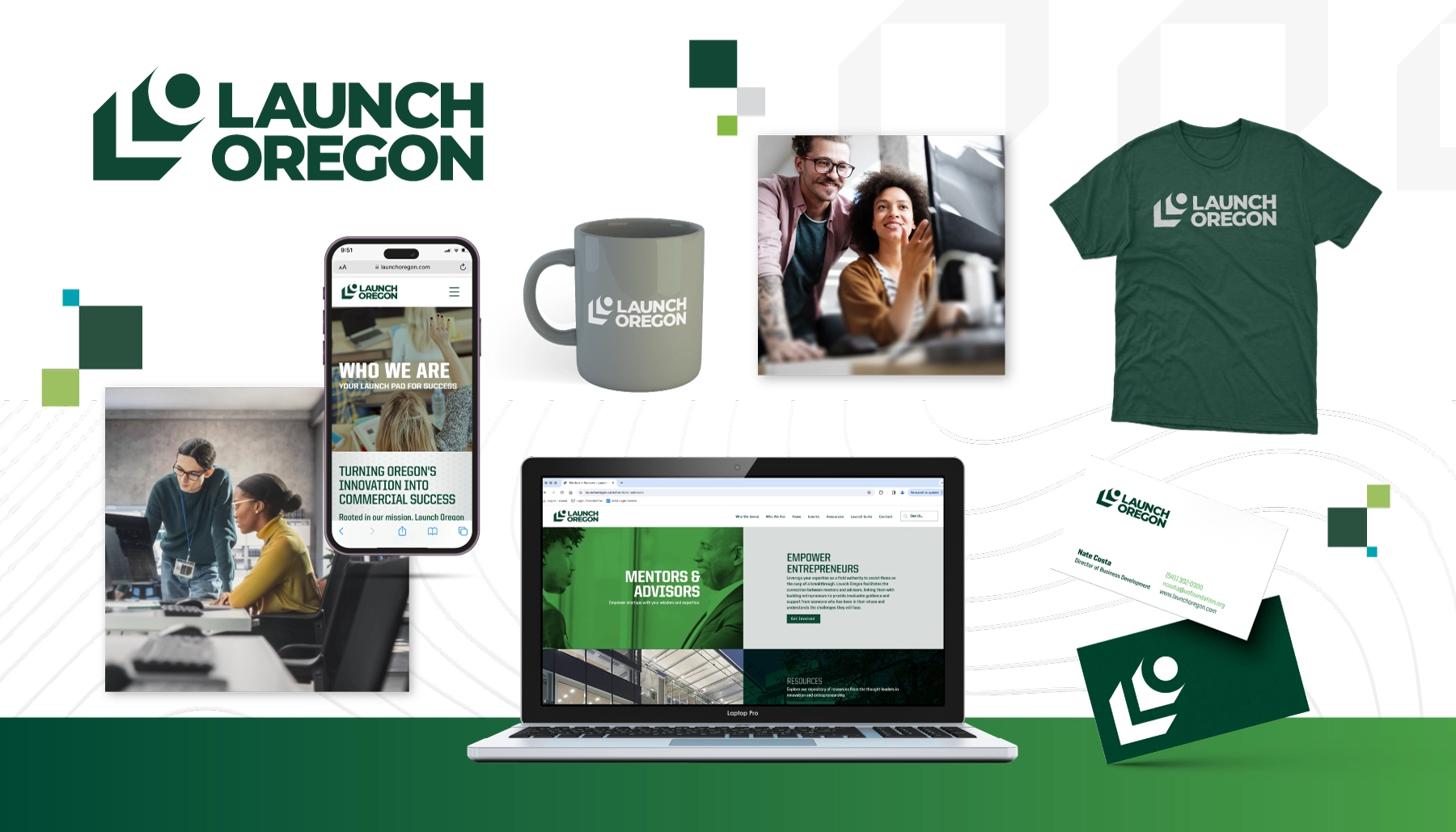 Launch Oregon Brand Collage